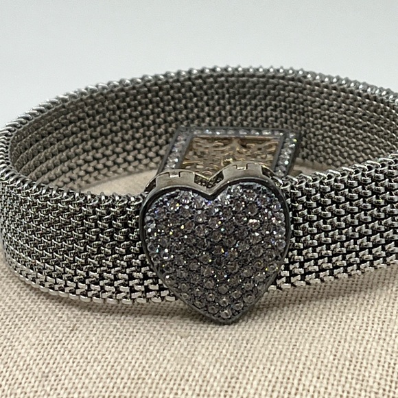 Suspicion QVC Stainless Steel Mesh Bracelet with 925 Interchangeable Ornaments - Picture 3 of 17